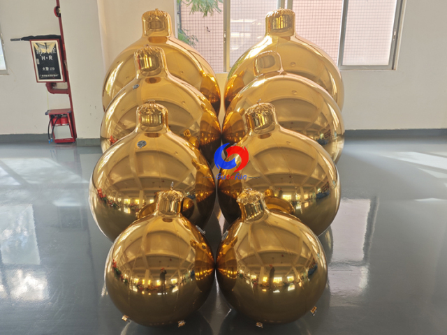 DIY decorations Gold Big Shiny inflatable Xmas bulb Ornament