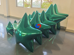 Dark green Big shiny stars / giant inflatable stars