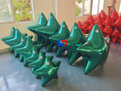 Dark green Big shiny stars / giant inflatable stars
