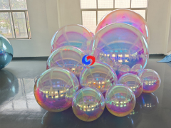Pearl / iridescent big shiny balls for luxury party events balloons decorations
