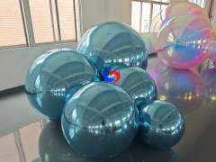 Teal / light blue big shiny balls for luxury party events balloons decorations