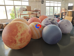 Custom giant inflatable planets model Jupiter /mars /Neptune /moon / sun / earth /wenus inflatable planets