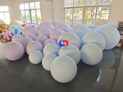 Custom giant pink baby blue inflatable Pastel colors matte balls