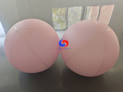 Custom giant pink baby blue inflatable Pastel colors matte balls