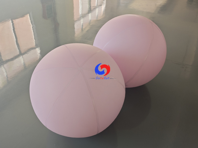 Custom giant pink baby blue inflatable Pastel colors matte balls