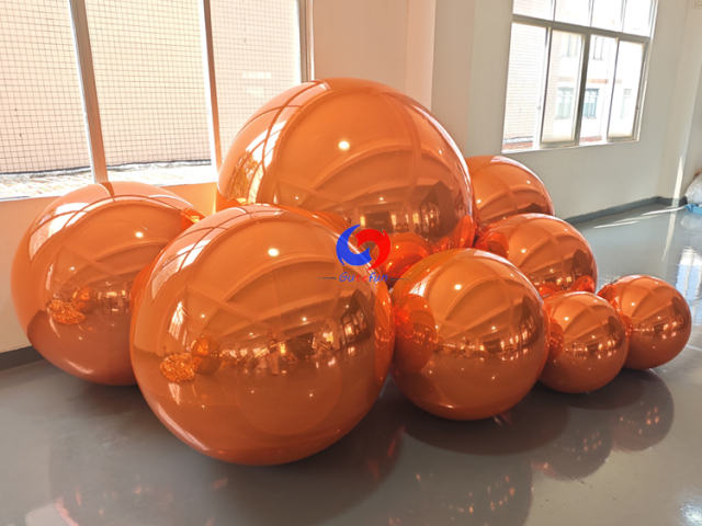Deep orange shiny balls for luxury party events decorations