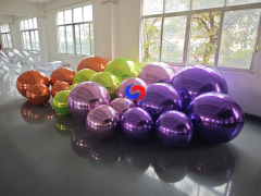 Orange + Green + Pink + Purple shiny balls bundle for luxury party events decorations