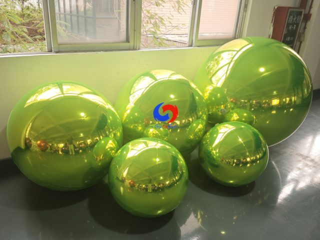 Green shiny balls for luxury party events decorations