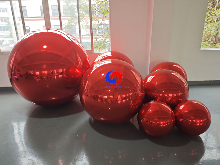 Red shiny balls for luxury party events decorations