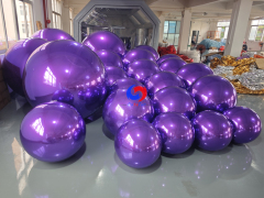 Big shiny purple balloons giant purple shiny balls