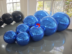 shiny balls in blue