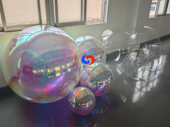 Multi-Size Iridescent & Clear Inflatable Mirror Ball Set