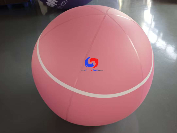 Pastel Pink Inflatable Tennis Mirror Ball  (For sports clubs, event planners, party decor wholesalers)