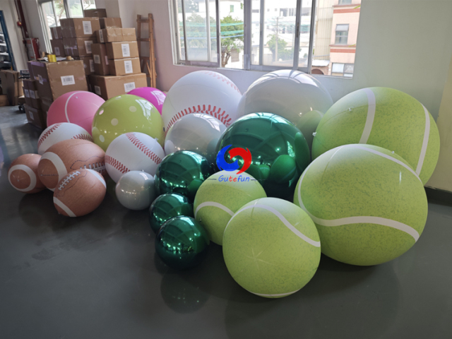 Pastel Pink Inflatable Tennis Mirror Ball  (For sports clubs, event planners, party decor wholesalers)