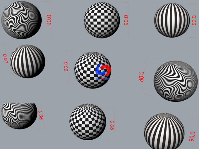 Head-turning inflatable spheres available in swirly pattern, checkered pattern & stripe pattern