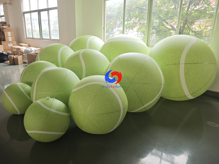 Oversized Inflatable Giant Tennis Balls – Sporty Eye-Catching Decor Props