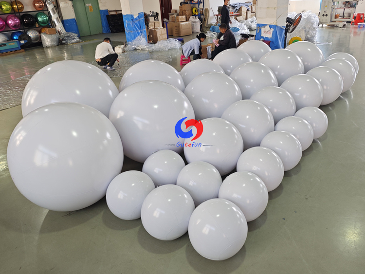 Blank White Giant Inflatable Spheres – Fully Customizable Inflatable Orbs for All Event Branding