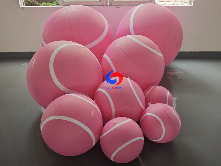 Pink Giant Inflatable Tennis Balls | Girly Sport Decor for Tennis Events