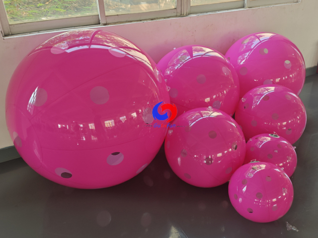 Hot Pink Polka Dot Giant Inflatable Pickle Balls (USA Pickleball Focused)