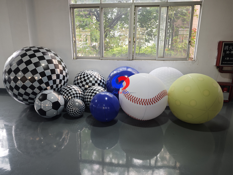 Pink Polka Dot Glossy Inflatable Pickleballs | Girly Pastel Decor for All USA Pickleball Events