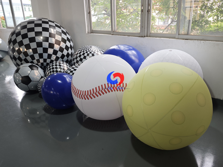 Pink Polka Dot Glossy Inflatable Pickleballs | Girly Pastel Decor for All USA Pickleball Events