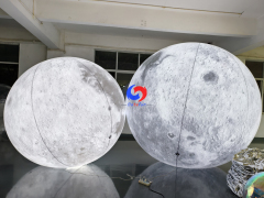 Realistic Giant Inflatable LED moon for a private decoration project