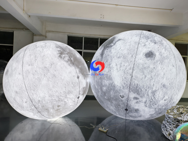 Realistic Giant Inflatable LED moon for a private decoration project