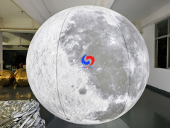 Realistic Giant Inflatable LED moon for a private decoration project