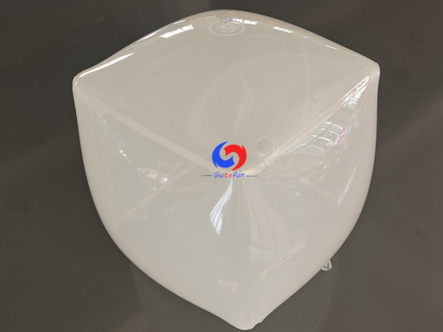 Giant Inflatable Milky‑Translucent Rounded Cube