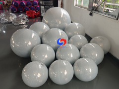 Luxury Event Decor Brighten Your Venue With Highly Reflective White Mirror Inflatable Spheres
