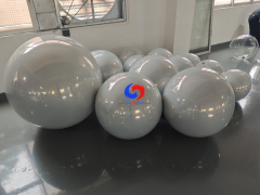 Luxury Event Decor Brighten Your Venue With Highly Reflective White Mirror Inflatable Spheres