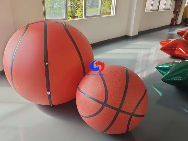 Multi-Size Oversized Basketball Inflatable Set For Sport Themed Installations
