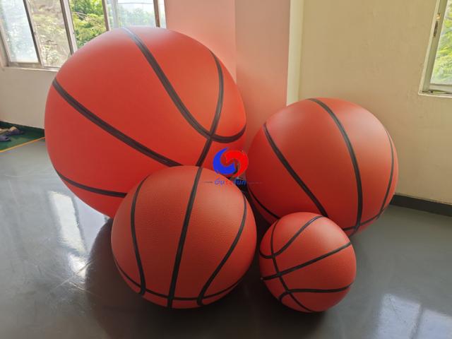 Multi-Size Oversized Basketball Inflatable Set For Sport Themed Installations