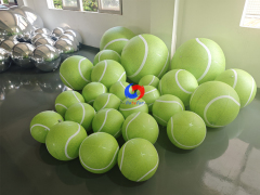 reusable & portable oversized Giant Inflatable Tennis Ball | Bright Lime Green Statement Decor