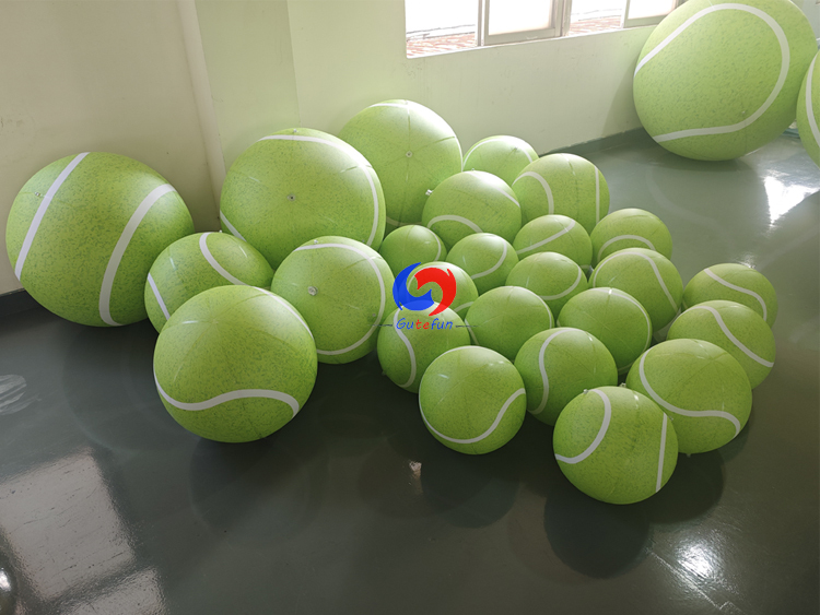 reusable & portable oversized Giant Inflatable Tennis Ball | Bright Lime Green Statement Decor