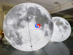 portable & reusable Giant LED Inflatable Moon Ball / huge inflatable moon balloon