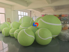 reusable & portable oversized Giant Inflatable Tennis Ball | Bright Lime Green Statement Decor