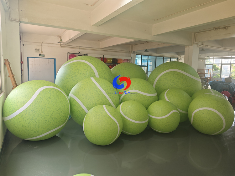 reusable & portable oversized Giant Inflatable Tennis Ball | Bright Lime Green Statement Decor
