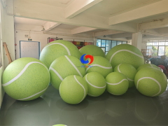 reusable & portable oversized Giant Inflatable Tennis Ball | Bright Lime Green Statement Decor