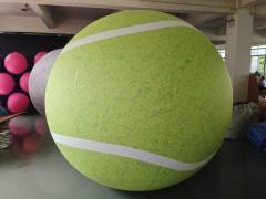reusable & portable oversized Giant Inflatable Tennis Ball | Bright Lime Green Statement Decor