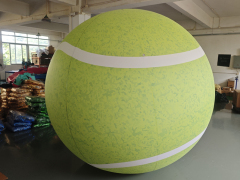 reusable & portable oversized Giant Inflatable Tennis Ball | Bright Lime Green Statement Decor
