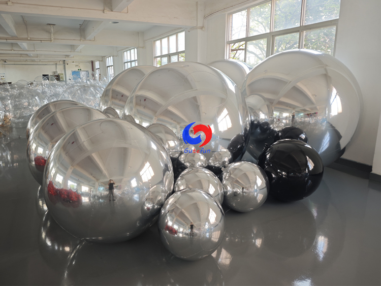 Event & wedding decoration Holographic Iridescent Inflatable Mirror Spheres