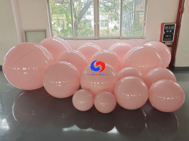 Lightweight Heavy-duty PVC material delicate pastel color Dreamy soft blush pink inflatable balls