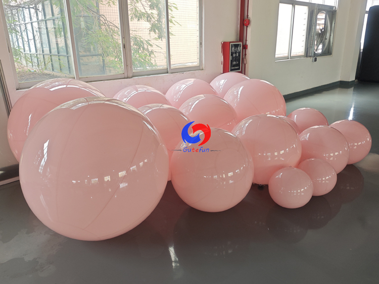 Lightweight Heavy-duty PVC material delicate pastel color Dreamy soft blush pink inflatable balls