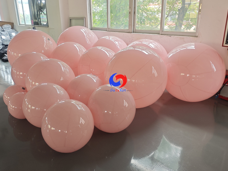 Lightweight Heavy-duty PVC material delicate pastel color Dreamy soft blush pink inflatable balls