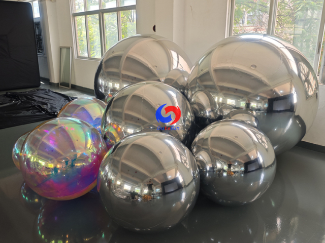 Inflatable Mirror Balls | Silver & Iridescent Holographic