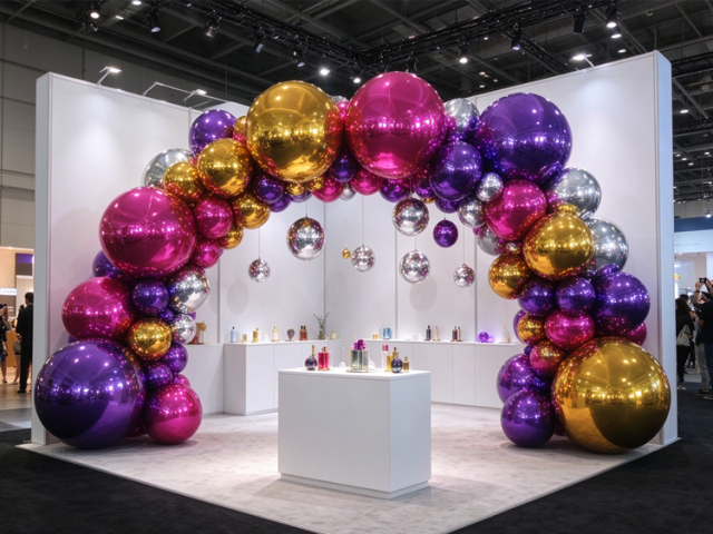 Black Mirror Inflatable Sphere | Moody & sophisticated glossy black mirror balls