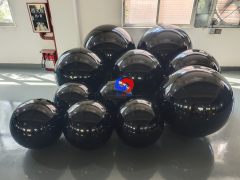 Black Mirror Inflatable Sphere | Moody & sophisticated glossy black mirror balls