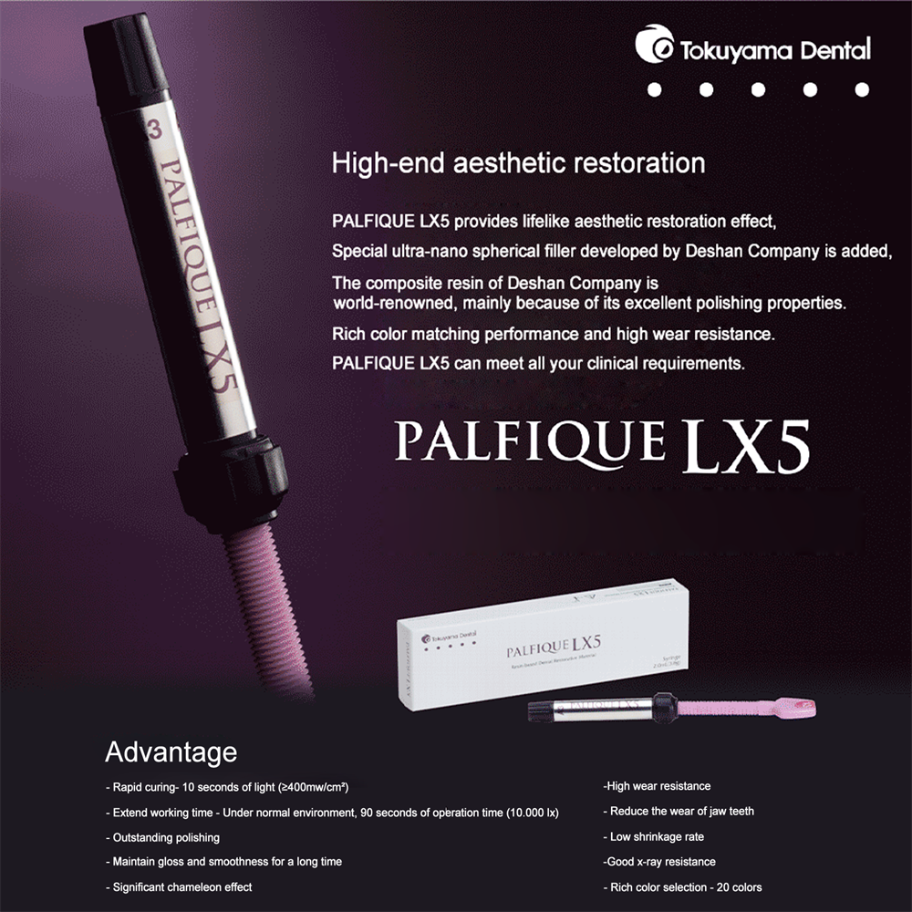 Tokuyama Dental Palfique LX5 Resin Based Restorative Composite 3.8gm All Shades