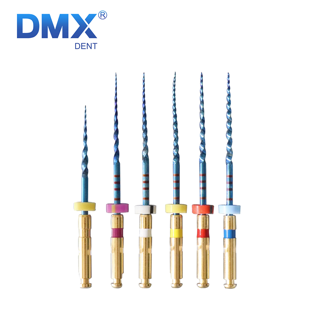 DMXDENT PT-BLUE Dental Heat Activated Niti Endodontic Root Canal Files Mixed 21mm/25MM